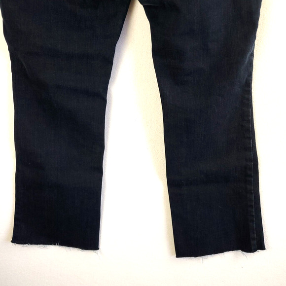 Old Navy Jeans Womens 8 Flirt Bootcut Raw Hem Blue Mid Rise Stretch Pants - Picture 15 of 16